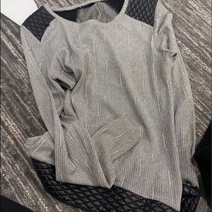 Generation love faux leather sweater